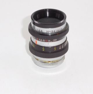 Vintage Yashica Cine Yashinon 13mm F/1.  4 8mm Cine Lens D Mount