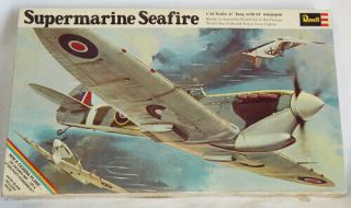 1969 Vintage Nos Revell Supermarine Seafire 1/32 Scale Model Kit
