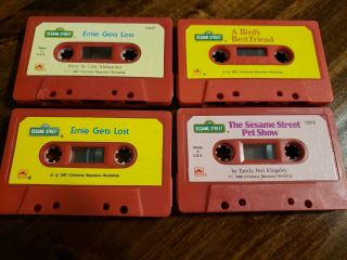 Vintage Sesame Street Cassette Tapes 1987 1988