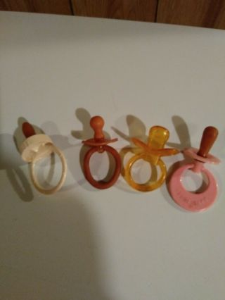 Vintage Baby Pacifiers For Play Evenflo,  Nuk,  Steri Safe