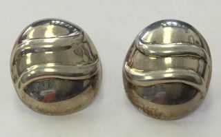 Vintage Sterling Silver 925 Chunky & Unique Earrings Fm24