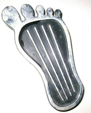 Vintage 9 " Barefoot Gas Pedal Hot Rod Chrome Bare Foot Cal - Custom Japan Aluminum