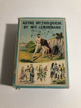 Vtg Astro Mythological Mlle Lenormand Cards & Instuction Booklet Grimaud Tarot