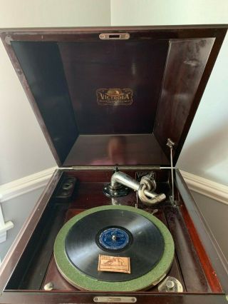Antique Victor Talking Machine Victrola Vv Xi Wind Up Record Player,  Phonograph
