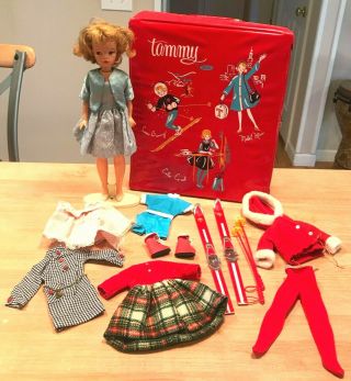 Vintage Tammy Doll With Case,  Outfits,  Clothes & Shoes In