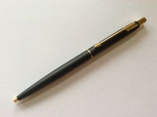Vintage Parker Classic Black & Gold Ballpoint Pen Great