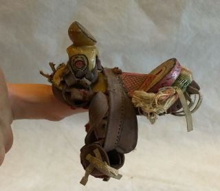 Horse Saddle Leather Western Vintage Miniature Very Detailed Colorful Darling