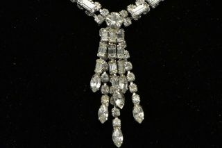 Vintage Signed WEISS Art - Deco Crystal & Rhinestone Necklace 2