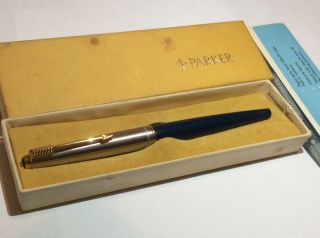 Vintage Parker Usa Fountain Pen With Box And Refill