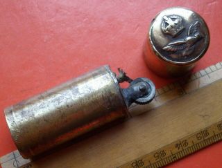 Royal Air Force Raf Ww2 Trench Art Petrol Lighter Brass 1938 To 1946