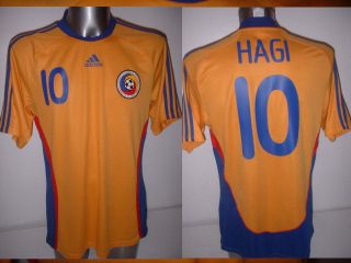 Romania Hagi Adidas Adult L Football Soccer Shirt Jersey Vintage Galatasaray