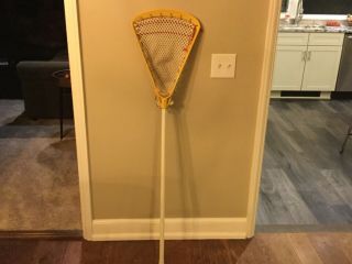 Vintage Brine Plastic Goalie Lacrosse Stick 1970’s.  Antique.  Stx