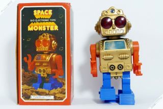 Yonezawa Horikawa Sh Masudaya Myrobo Monster Robot Tin Japan Vintage Space Toy