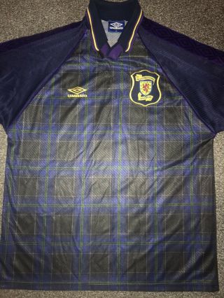 Scotland Home Shirt 1994/96 X - Large Rare And Vintage
