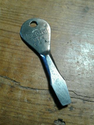 Vintage Proto Tool Co Keychain Screwdriver No Name Neat
