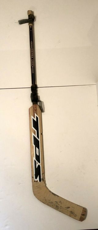 Hartford Whalers Springfield Indians Kay Whitmore Game Goalie Hockey Stick