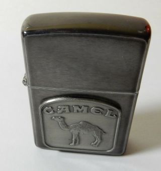 Unfired 1992 Camel Cigarettes Tombstone Shield Zippo Lighter