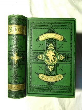 Poetical Of John Milton - Paradise Lost & Regained - Hardback 1876