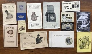 Manuals Etc.  : Vintage Cameras:ticka,  Advocate,  Witness,  Mpp Etc.  & Cooke Lenses