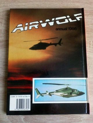 Airwolf Annual 1986 Vintage Television Series Hardback 2