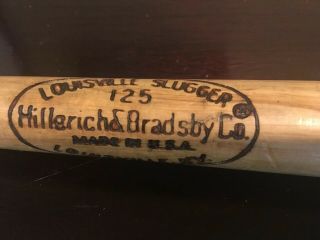 Tony Oliva Louisville Slugger 125 Bat.  Hillerich and Bradsby.  16” Vintage. 2