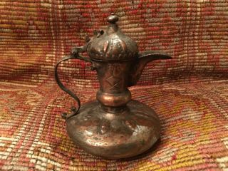 15,  5 Cm Rare Antique Ottoman Dallah Islamic Art Coffee Pot Bedouin 358 Grams