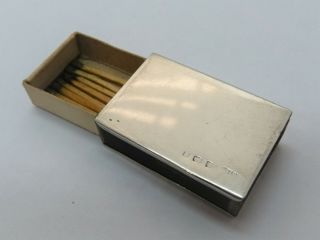 1903 - William Henry Sparrow - Solid Silver - Matchbox/vesta Case