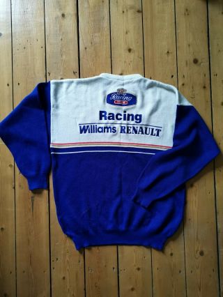 Vintage Williams Renault Racing Team Jumper/sweater Large