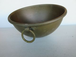 Vintage Copper Bowl - 10 1/4 " Wide - 5 " Deep - 2 Lb 10 Oz
