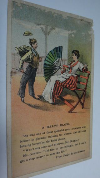 Vintage Advertising Victorian Trade Card Arbuckles Coffee L@@k