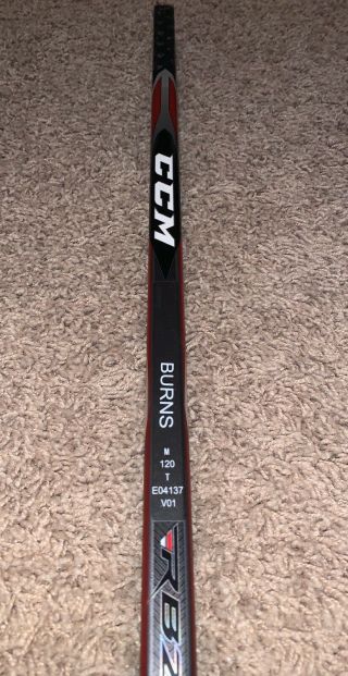 San Jose Sharks BRENT BURNS Autographed Game Hockey Stick 2016 YSMS 3