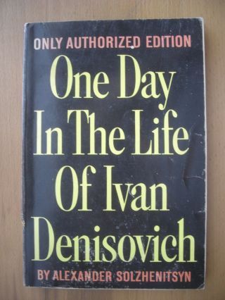 Vintage Book One Day In The Life Of Ivan Denisovich By Alexander Solzhenitsyn