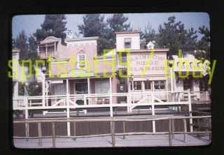 1958 Disneyland - Rainbow Ridge Mining Town - Vintage Red Border 35mm Slide