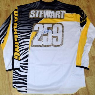 James Bubba Stewart Signed 259 Fox Jersey Medium Yellow -