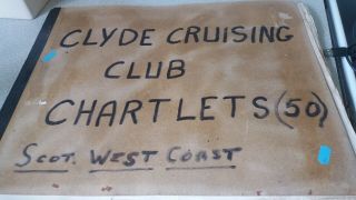 50 Vintage Clyde Cruising Club Scottish West Coast Sailing Charts / Chartlets