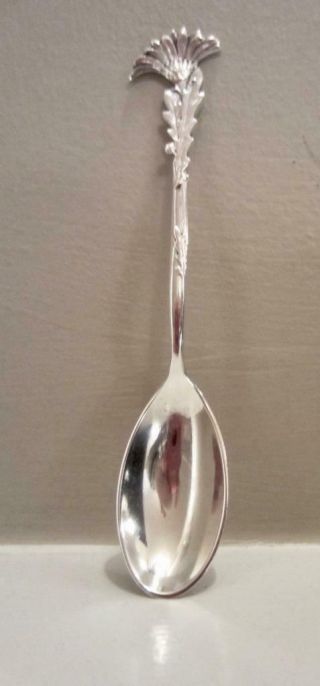 Tiffany & Co Demitasse Spoon 4 " Daisy Floral 1885 Aesthetic Sterling Silver 10gm