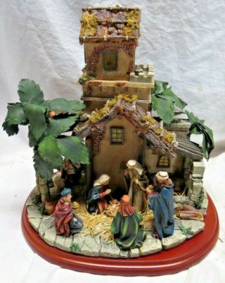 Vintage Roman Inc.  11 " Fontanini Heirloom Nativity Music Box Figurine