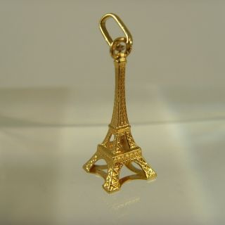 Vintage 18ct Gold " Eiffel Tower " Charm