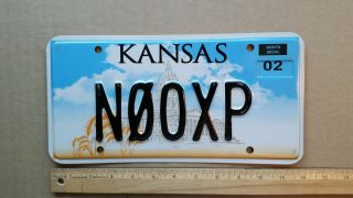 License Plate,  Kansas,  Ham Radio Operator,  N0oxp