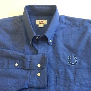Indianapolis Colts Button Front Shirt Men 