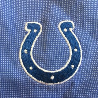 Indianapolis Colts Button Front Shirt Men ' s Large 100 Cotton by Cutter & Buck 3