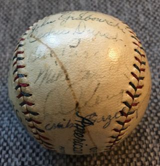 1928 York Yankees team signed baseball - Babe Ruth and Lou Gehrig era 2