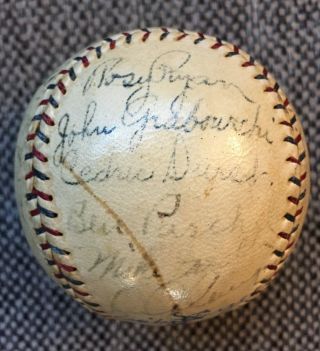1928 York Yankees team signed baseball - Babe Ruth and Lou Gehrig era 3
