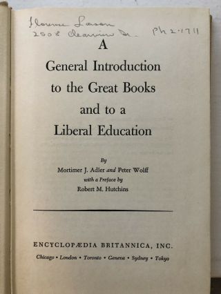 The Great Ideas Program Complete Set Volumes 1 - 10,  Adler & Wolf 1959 2