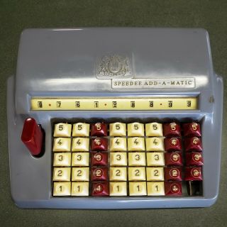 Vintage Chadwick (cmi) Speedee Add A - Matic Adding Machine