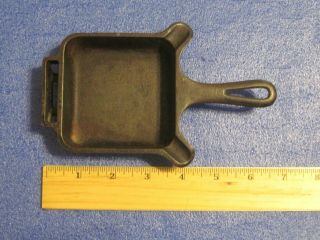 Vintage Cast Iron Griswold Square Ash Tray w/ Match Holder 770 3