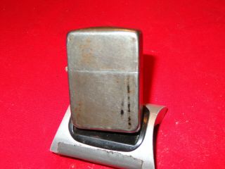 Vintage 1943 - 45 Wwii Black Crackle Zippo Lighter Repaired Hinge & Insert