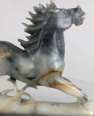 Vintage Antique Horse Statue Figure Sculpture Marble Alabaster