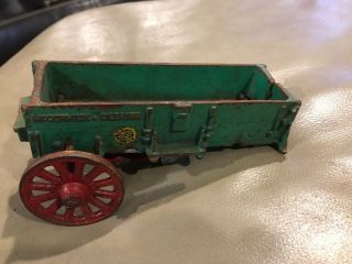 Arcade Cast Iron Mccormick Deering Horse Drawn Wagon Toy Antique Vintage Parts