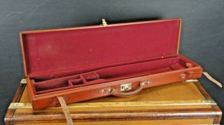 Stunning Vintage Leather Gun Case Hunting 2
